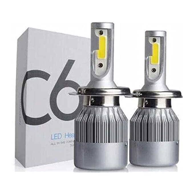 2PCS C6 LED Car Headlight H4 Hi/Lo Beam H7 H8 H1 H3 H11 HB3 9005 HB4 9006  9007 Auto Lamps Fog Lights 72W 7600LM 6000K White 12V