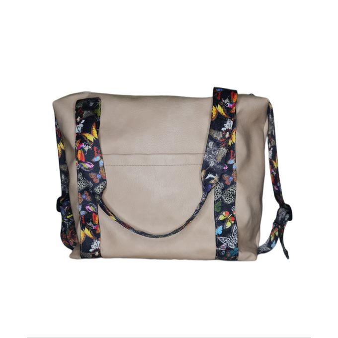 Large Canvas Messenger Tote Bag - Crossbody Hobo Bag With Multiple Pockets For Men & Women (Beige)