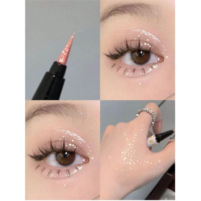 SHEIN DIKALU False Silkworm Pen - Glitter Sequins Eye Makeup