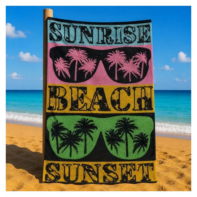 Beach towel, 170*90 cm, sunset design - Snooze - Jumia Egypt