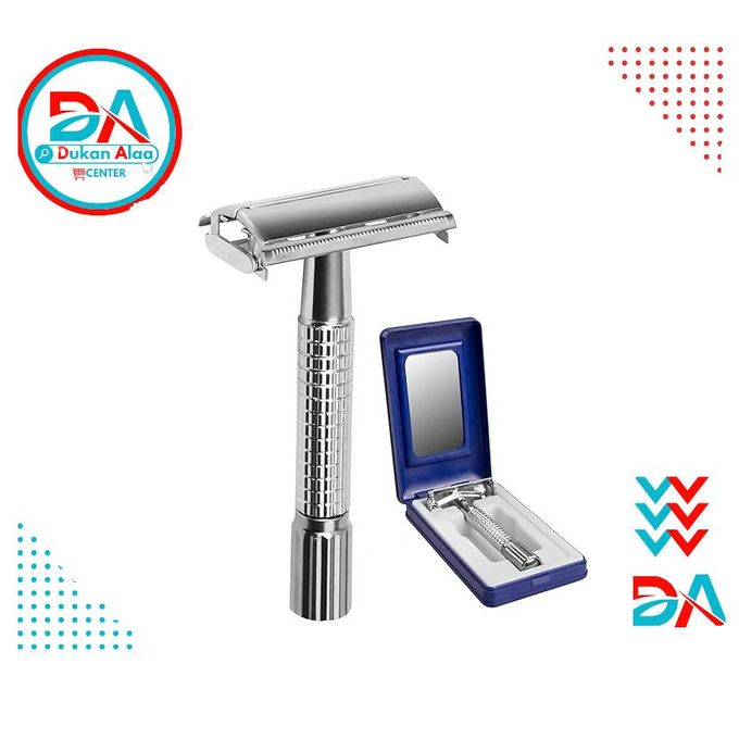 Classic Men's Mustache Razor, Double Edge Razor with