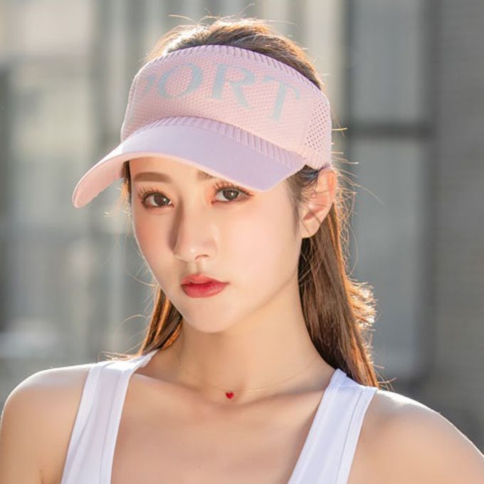 Summer Empty Top Foldable Sport Running Hat Fashion Colorful Women Simple  Quick Dry Tie Dye Beach
