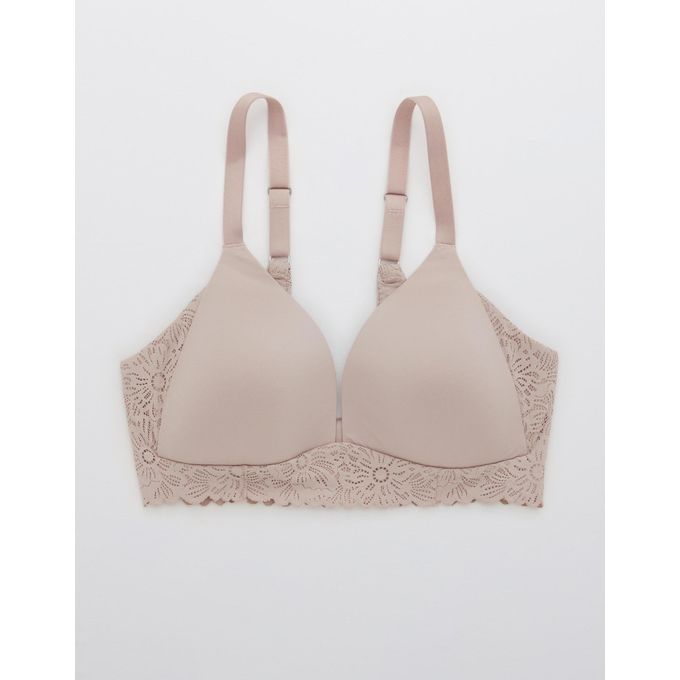 Aerie Sunnie Wireless Lightly Lined Blossom Lace Trim Bra