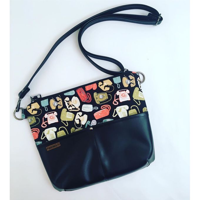 patterned cross body bag