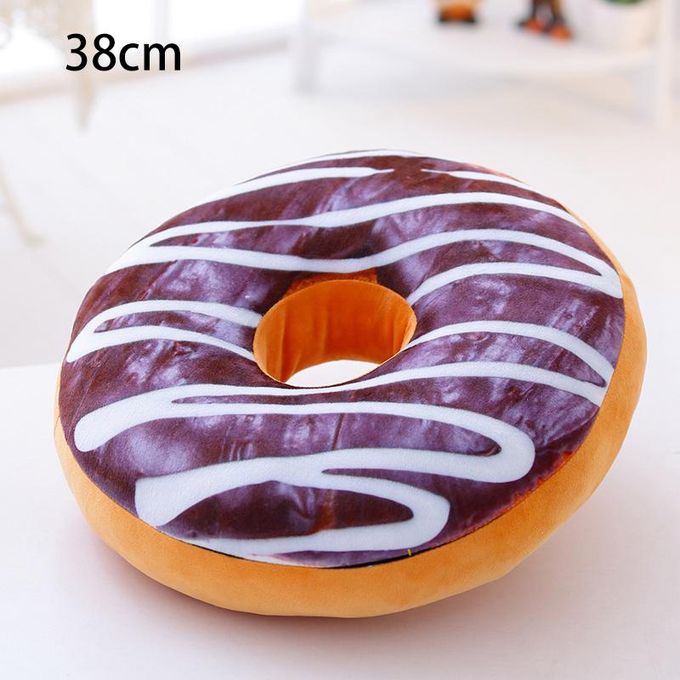 Head Pillow Stuffed Indoor Floor 38/60cm Ring Donut Chair Food Toy Decor  Colorful Kids Plushie