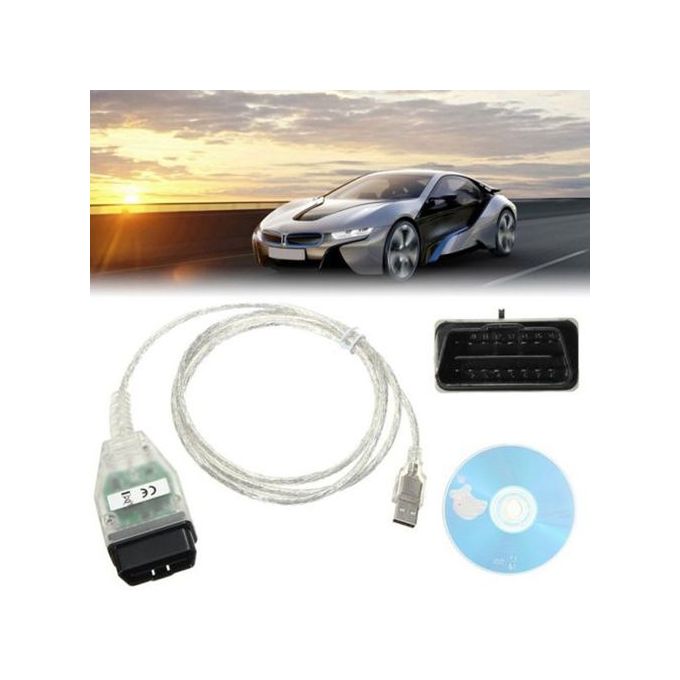 Keenso outil de diagnostic USB Câble K + DCAN avec interrupteur Interface  USB voiture OBD2 outil de Diagnostic pour E60 E61 E81 E70 - Cdiscount Auto