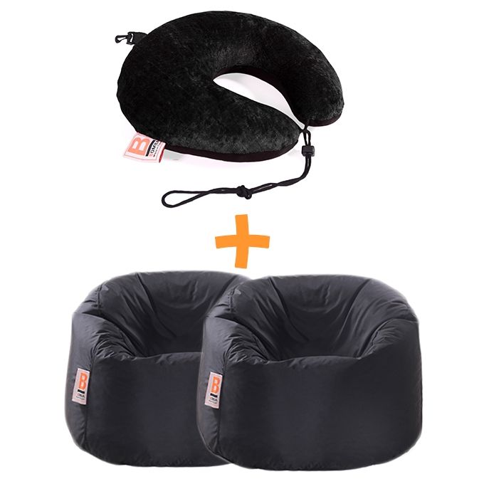 Jumia Black Friday Deals on Set Of 2 Bubbly Waterproof Bean Bag – 75X65X48 Cm+ Jet Comfy Velvet ...