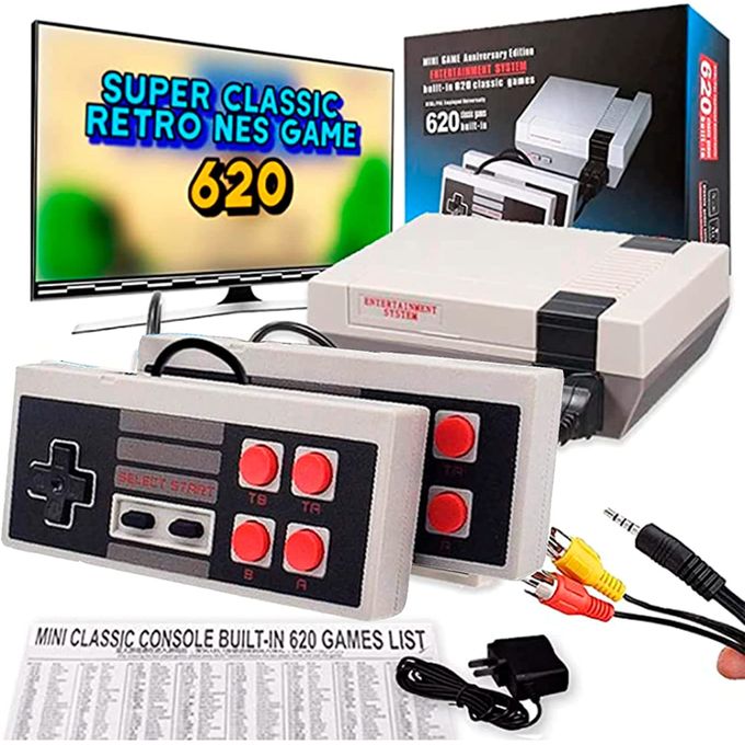 Classic Mini Game Console Childhood Game Consoles Built-in 620 Game 8-Bit  Console 