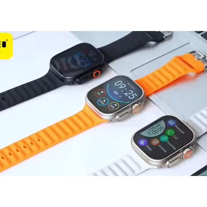 Awei H50 Ultra Smart Watch 49mm Titanium Metal Case,Waterproof  IP67,Wireless Charging Bluetooth Call, NFC, Orange @ Best Price Online |  Jumia Egypt