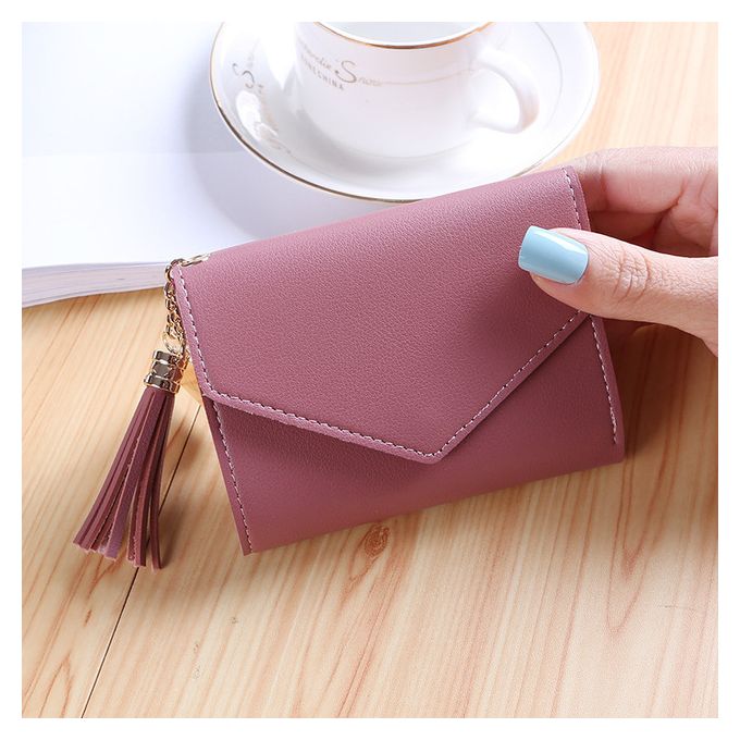 Fashion (Champagne)Women's Wallet Short Women Coin Purse Fashion Wallets  For Woman Card Holder Small Ladies Wallet Female Hasp Mini Clutch For Girl  WAR Best Price Online Jumia Egypt