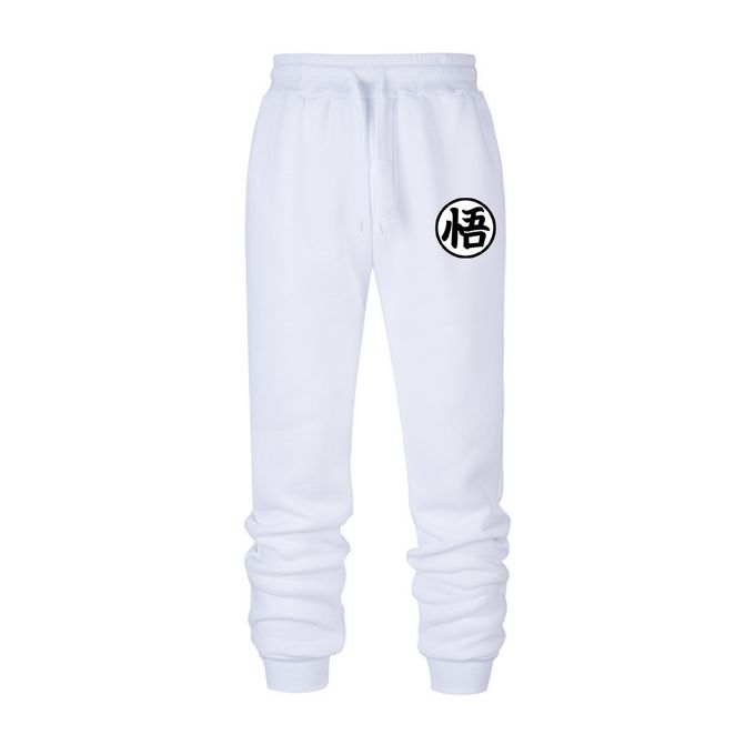 Fashion white Japanese Anime Goku Joggers Men Trousers Casual