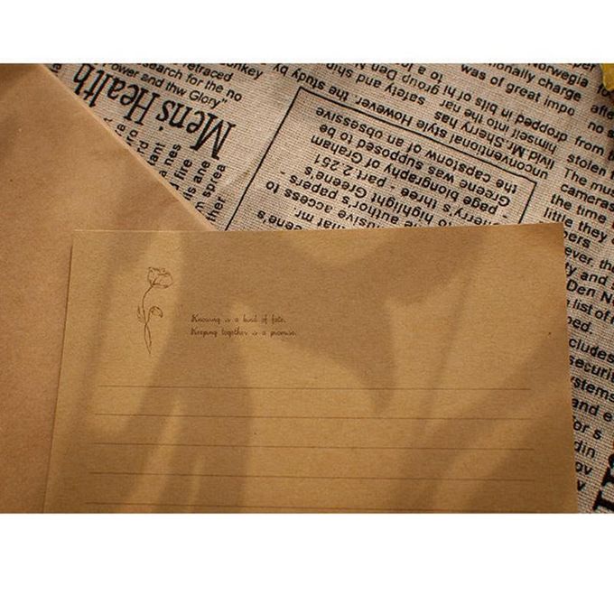 12 Pcs Vintage Kraft Paper Writing Paper European Style Paper for Letter  Writing Letter Paper Stationery