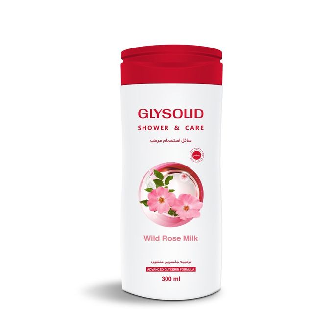 product_image_name-Glysolid-الاستحمام والعناية – حليب الورد البري – 300 مل-1