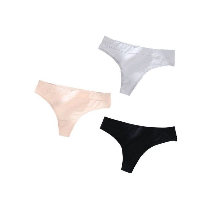 3Pcs/Lot Women's Cotton Thong Panties String Women Bri