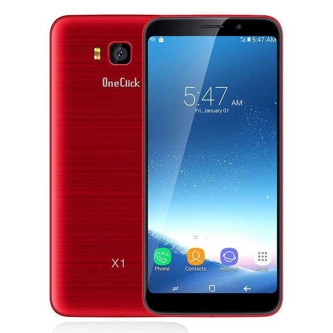 Shop OneClick X1 5 72 inch 8GB 1GB Dual SIM 3G Mobile Phone Red 