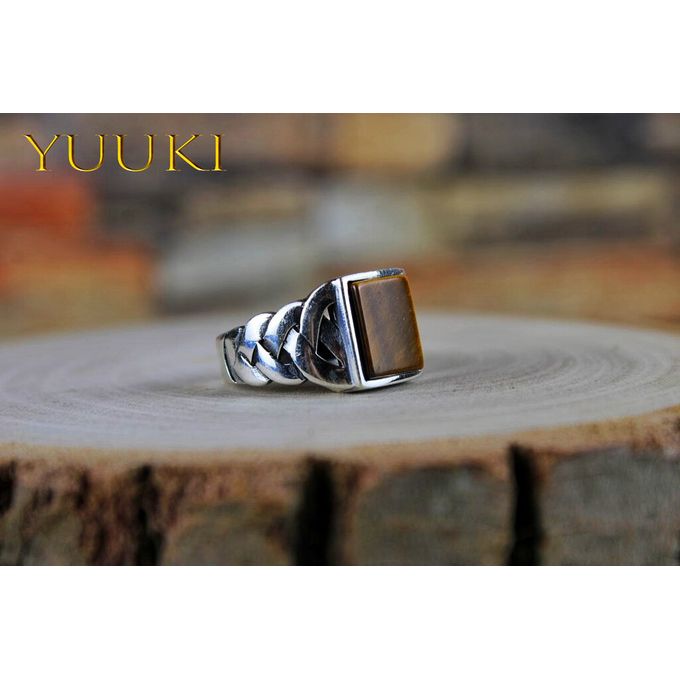 Generic ONYX Men Ring - Silver & Black Silver 925 @ Best Price