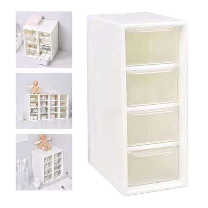 Small Organizer Box With 4 Drawer Units Container Case For Home Nail