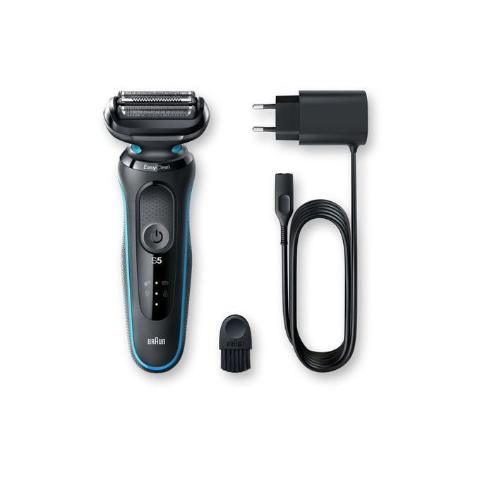 Braun Series 5 EasyClean Wet & Dry Shaver, Blue Black - 50-M1000s, Best  price in Egypt