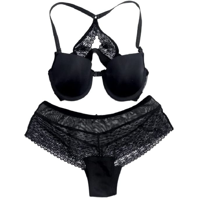 Bridal Lingerie Bra And Pantie Set Women Lace Underwear - Milanoo.com