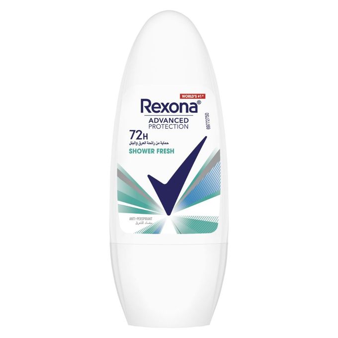 product_image_name-Rexona-Women Advanced Protection 72H+ Antiperspirant Deodorant Shower Clean Roll On- 50ML-1