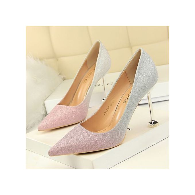 Generic Glitter Heels Pumps Women Shoes Pointed Toe High Heels