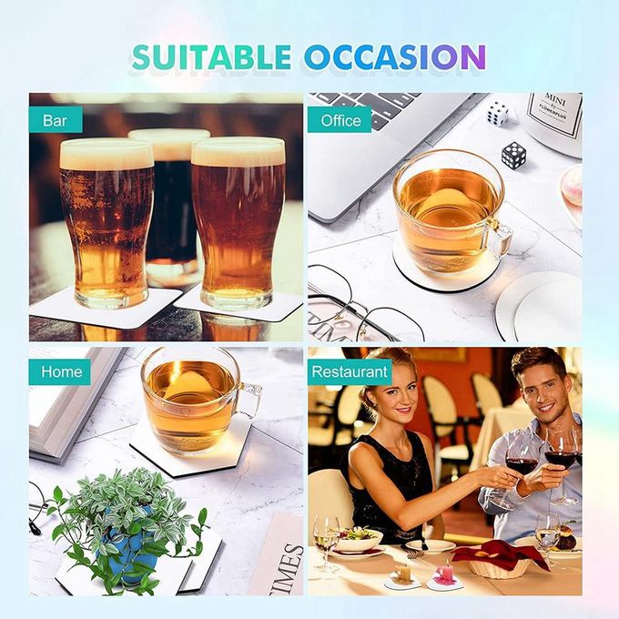 تسوق Sublimation Coasters Blanks Car Blank Cup Mats Sublimation اونلاين