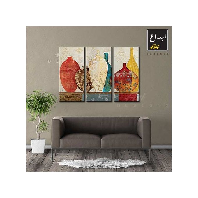 Shop Ebdaa Art Modern Canvas  Tableau  3 Pcs 69 50 