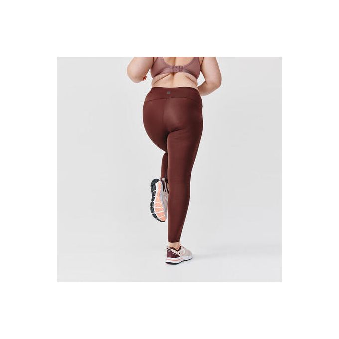 Women's Running Leggings With Body-sculpting Xs To 5xl - Large Size - Brown