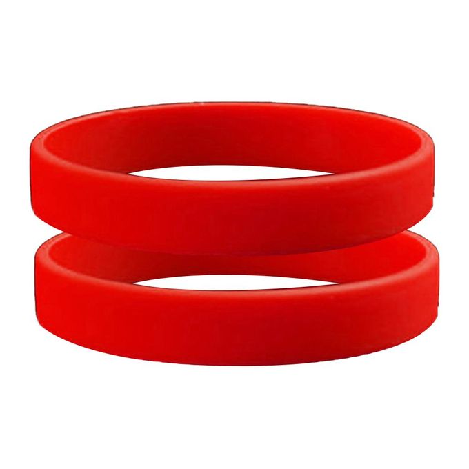 Red rubber bracelet best sale