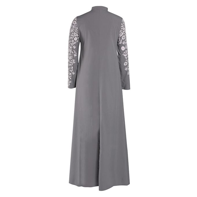 تسوق Women Muslim Dress Kaftan Arab Jilbab Abaya Islamic Lace Stitching Maxi Dress اونلاين 