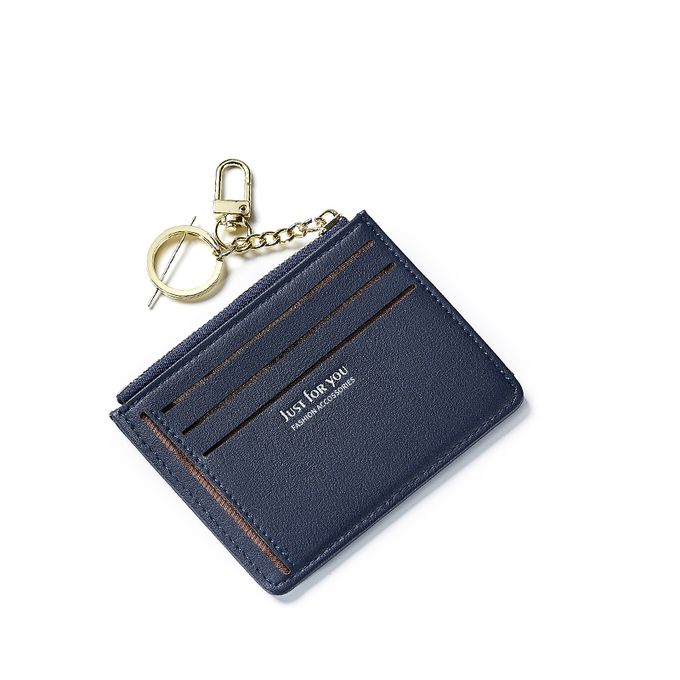 New Brand Super Thin Small Wallet Slim Women's Leather Key Chain ID Credit  Card Holder For Female Ladies Mini Coin Purse