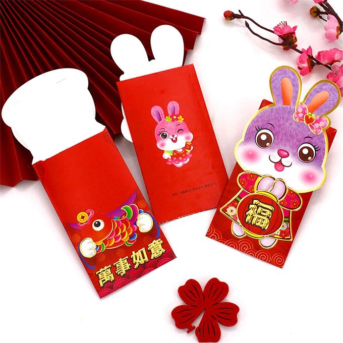 Generic 24 PCS 3D Cute Rabbit Red Envelope (C) @ Best Price Online