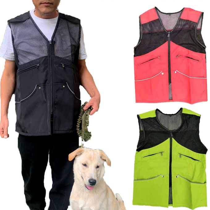 Generic Dog Training Vest For Handlers Fishing Vest For Agility XXL Black @  Best Price Online