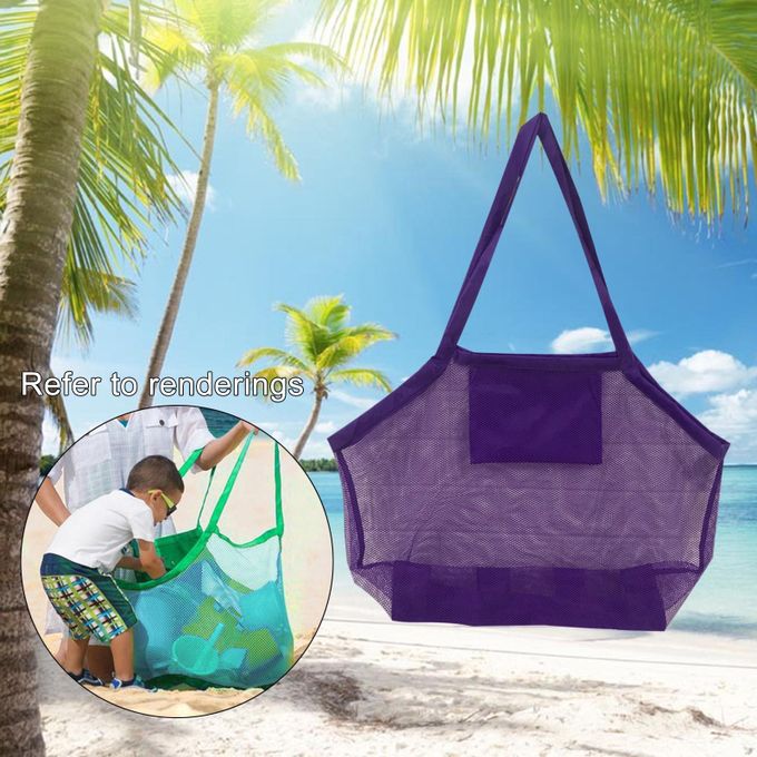 Mesh beach bag sales for sand toys
