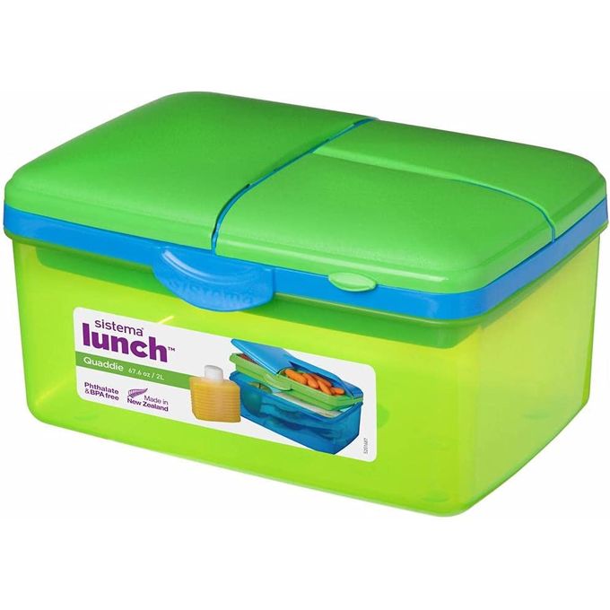 Sistema Lunch Box Slimine Quaddie 2L with water bottle – El-Fagala