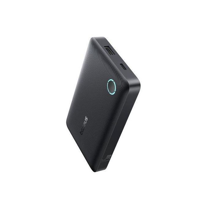 Baseus  باور بانك EnerFill FP11 بسعة 10000mAh – شحن سريع 15 واط، تصميم فائق الحمل مع منافذ USB-C+  USB-A، لون أسود