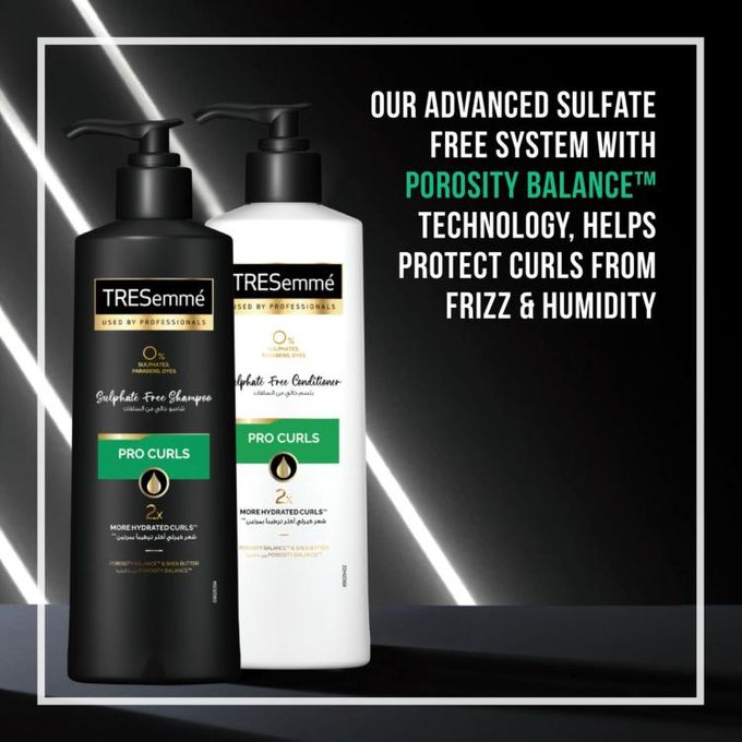 product_image_name-TRESemmé-TRESemmé Pro Curls Shampoo, Shea Butter for 2x More Hydrated Curls, Sulphates Free, 250ML-5