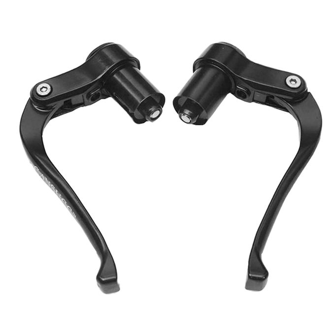 Generic 2 Pieces Bicycle Brake Levers End MTB Triathlon Bar Black