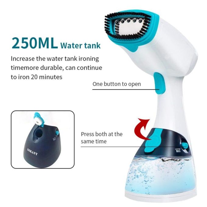 Sokany Handheld Iron Steamer 1200 W /Blue (AJ2205) Best Price Online