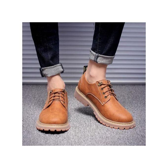 Tawop Black Boots for Women,Vintage Imitation Leather Men's Boots Leather Shoes Fashionable Men's Middle Top Boots Men Chunky Boots for Women Boots