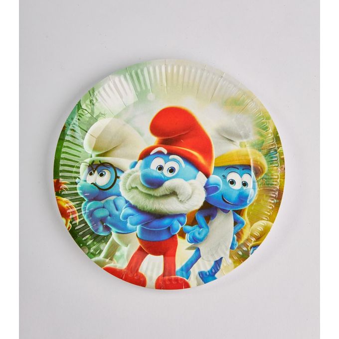 Family 10 Pcs Square Birthday Paper Plates