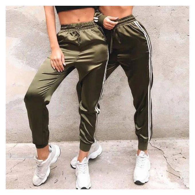 Silk satin joggers online