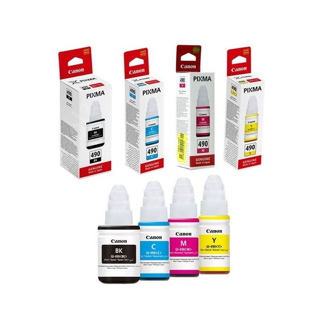 gi 490 ink bottle 4 pcs c m y bk