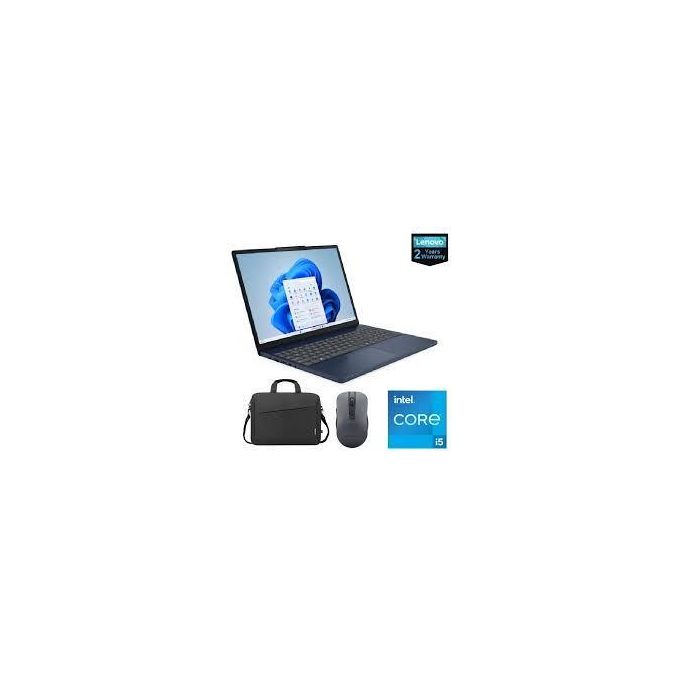 Lenovo IdeaPad Slim 3 15IRH10 ( Core i5-13420H, 0.016kgkg Ram DDR5, 0.512kgkg NVMe, 15.3 WUXGA, Cosmic Blue ) WL310 Bluetooth Silent Mouse + 16-inch Laptop Topload T210 Black+ 2YR - 83K100QPED