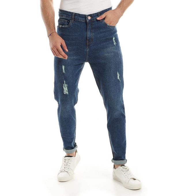 Generic Casual Pants Jeans For Men (carot, Dirty Blue) @ Best Price ...