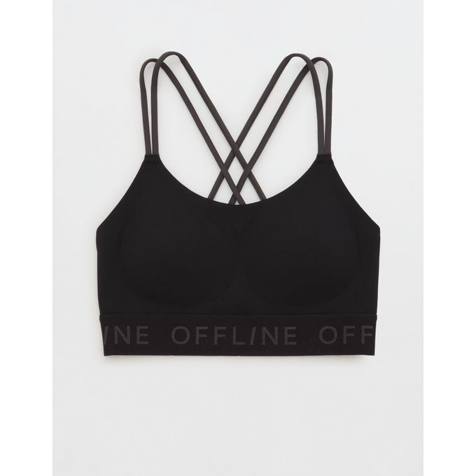 Buy OFFLINE By Aerie Goals Logo Strappy Sports Bra online