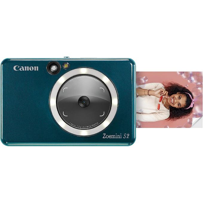 Canon Zoemini S2 - 2in1 Mini Photo Printer Camera - 10 Prints Included -  Dark Teal @ Best Price Online