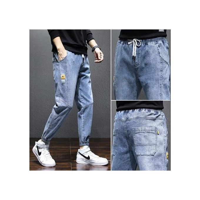 Fashion Men's Loose Korean Fashion Jeans-Blue @ Best Price Online | Jumia  Egypt