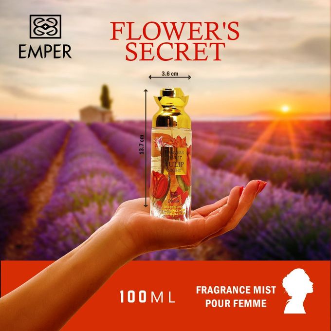 EMPER بخاخ الجسم من إمبير - سر الزهرة - توليب نايت 100 مل