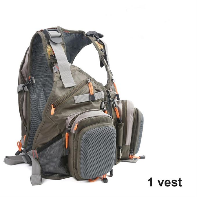 Generic Maximumcatch Fly Fishing Vest Backpack And Vest Combo Green Fishing  @ Best Price Online